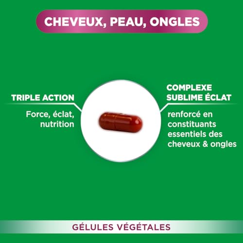 Forté Pharma Expert Cheveux Peau Ongles Complicement Alimentaire Beauté 3en1 30 Gélules Végétales Vitamine B6 Zinc Bioti