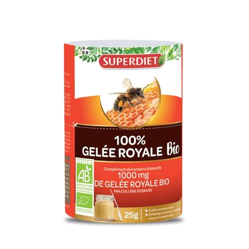 GELÉE ROYALE BIO 1 000MG SUPERDIET - Fortifiant - Cuillère doseuse incluse