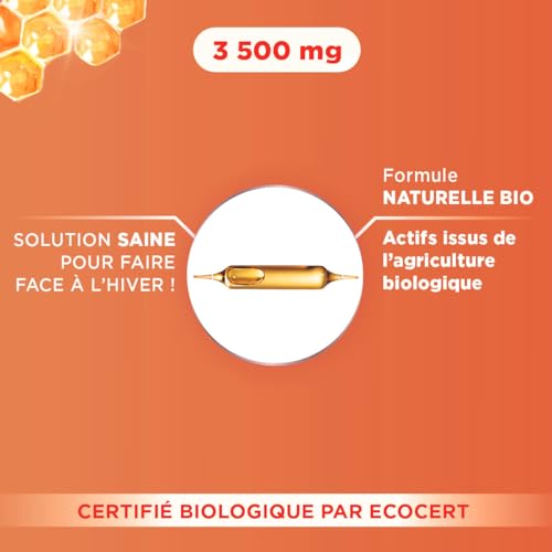 Forté Pharma - Gelée Royale Bio 3500 mg | Immunité | Personnes soucieuses de leur santé | Moment de détente | Renforce l