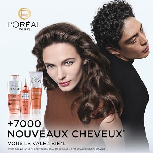 L’OREAL PARIS – Elseve Fiber Booster – Protocole Anti-Chute Cheveux - Stimule la Pousse* – Augmente la Densité Capillair