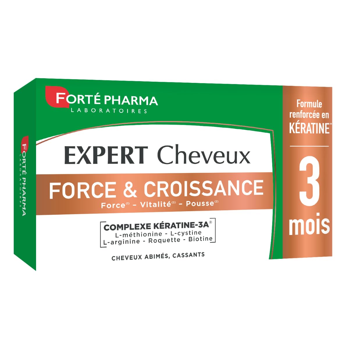 Complément alimentaire pour la vitalité capillaire, renforcement des cheveux en cas de cheveux abîmés - Biotin et Kérati