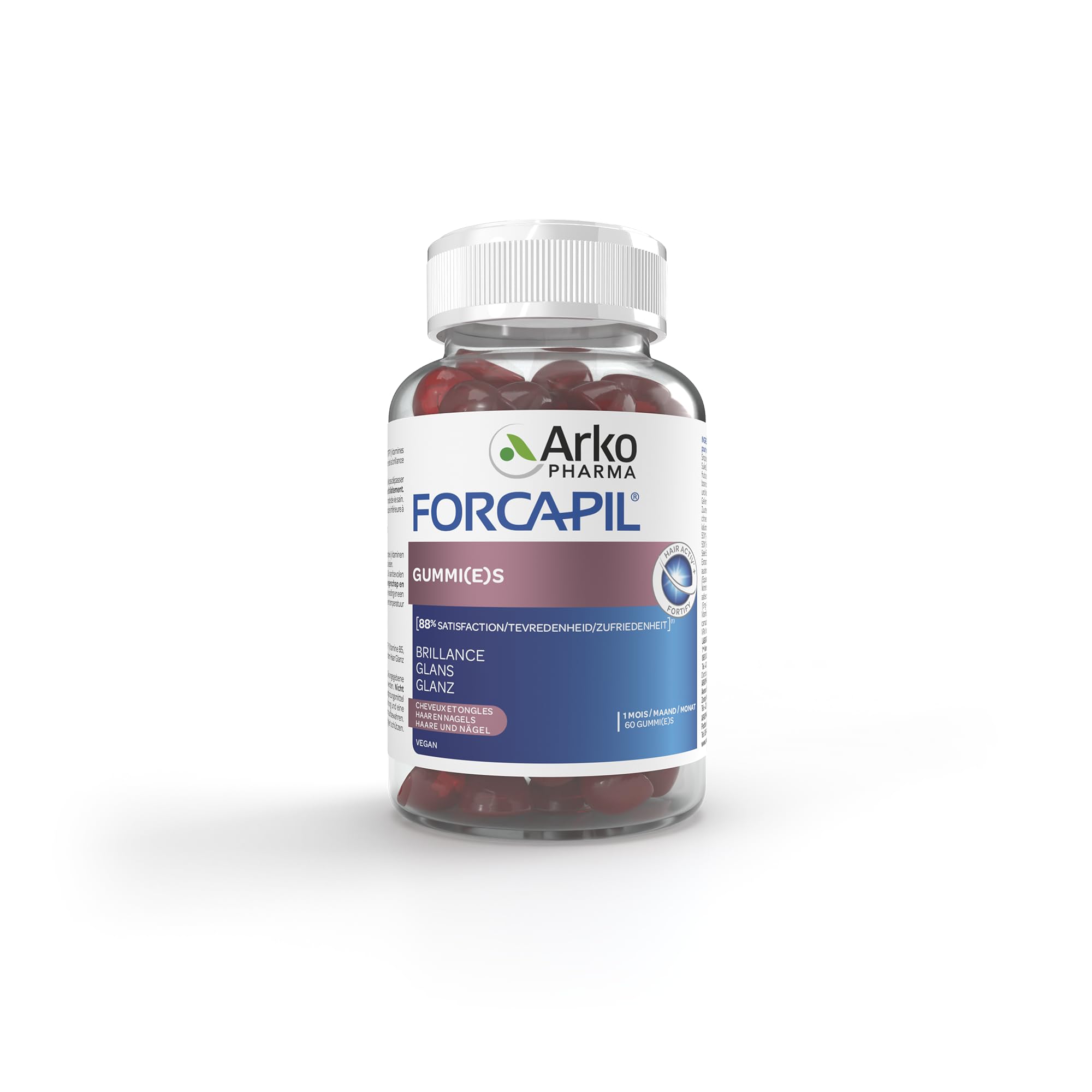 ARKOPHARMA - FORCAPIL® Croissance des cheveux - Vitamines capillaires - Cheveux et ongles - Force - Vitalité - Brillance